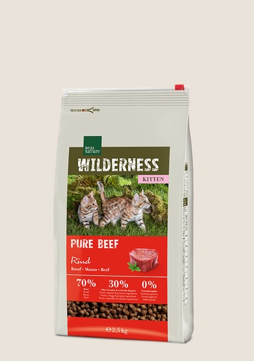 REAL NATURE WILDERNESS PURE BEEF KITTEN Bœuf 2.5kg