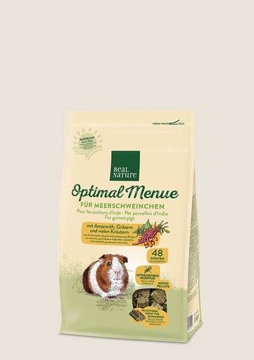 REAL NATURE Menu optimal pour cobayes avec de l'amarante, des graminées et de nombreuses herbes 1.5KG