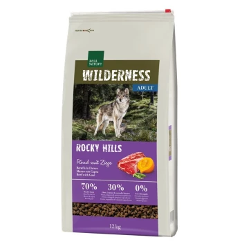 REAL NATURE WILDERNESS ROCKY HILLS ADULT Riche en chèvre 12kg